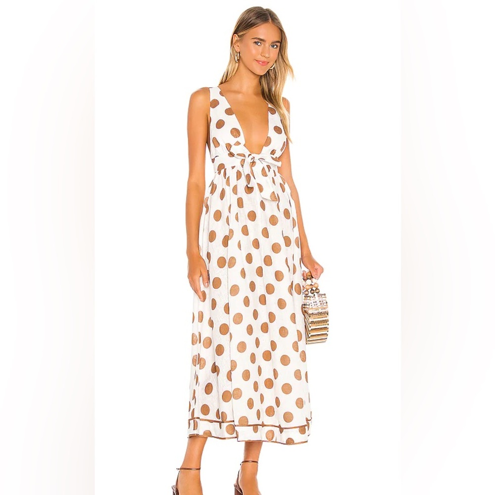 Zimmermann empire polka-dot maxi dress size 0